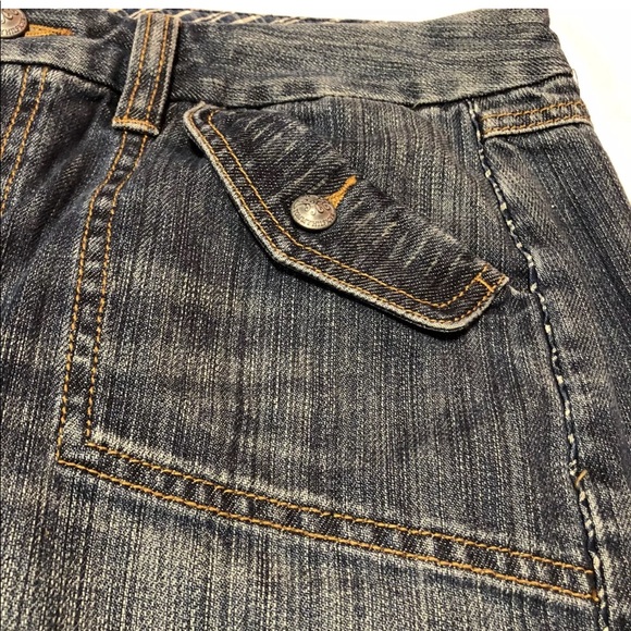 Tommy Hilfiger denim jean mini skirt pockets - Picture 4 of 8